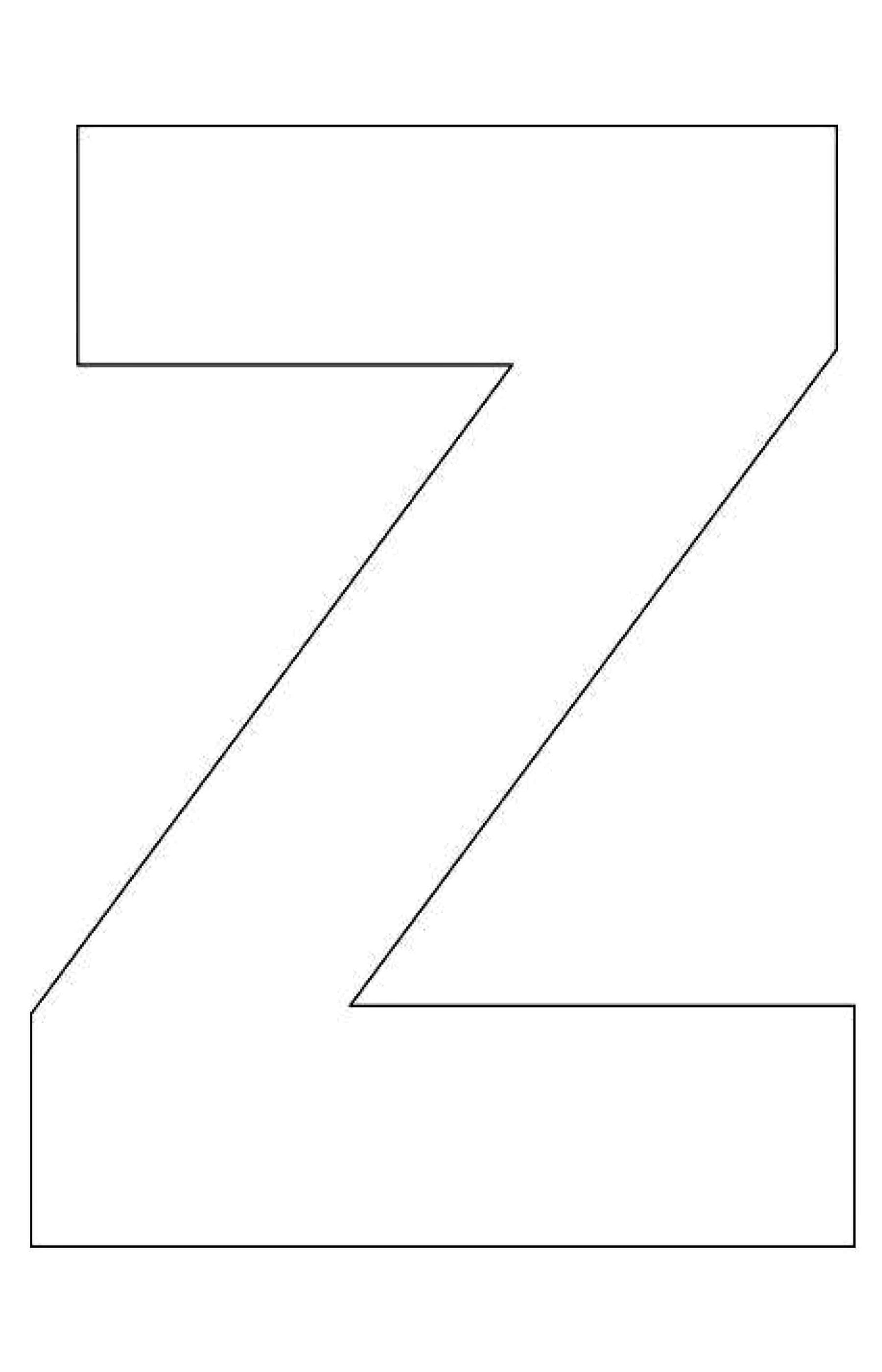 Free Printable Letter Z Craft Template