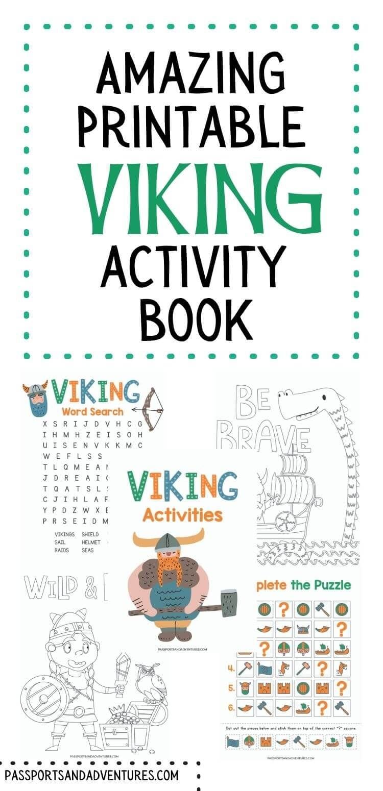 Fun Viking Activity Book Printable (6 Viking Worksheets)