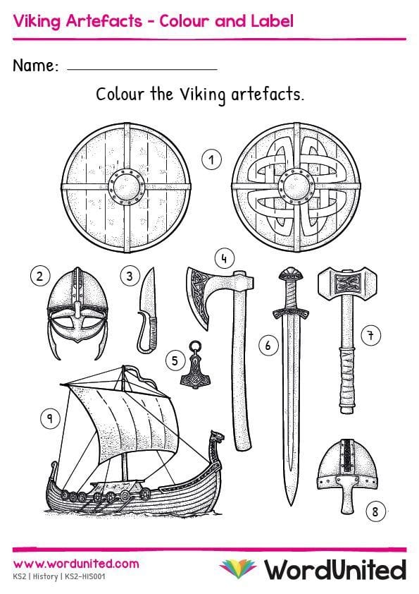 Fun Viking Activity Book Printable (6 Viking Worksheets)