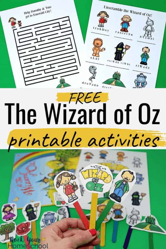 Free Printable Pack of Wizard of Oz Learning Fun