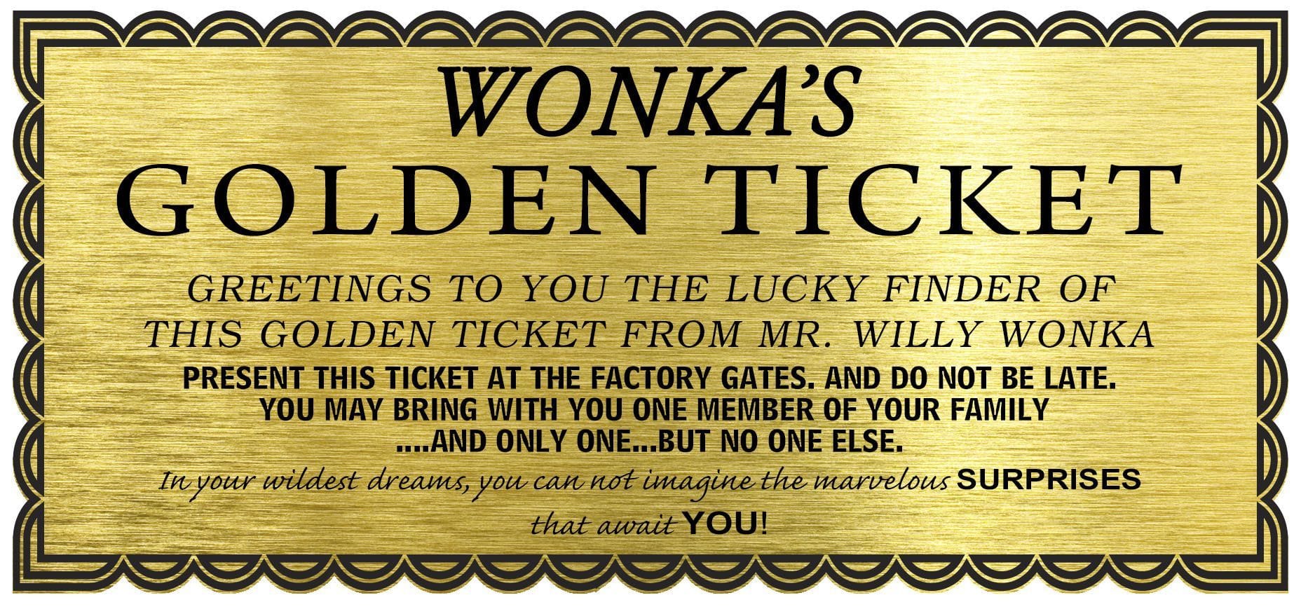 Wonka Bar Svg Ticket Golden Ticket Editable Template DIY