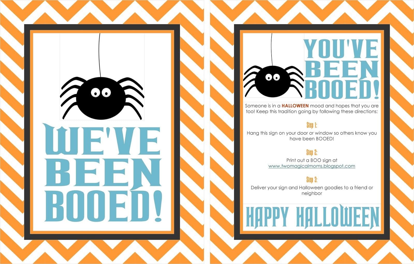 Booed Printables For Halloween