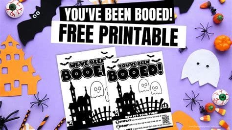 Youve Been Booed Free Printable for Halloween