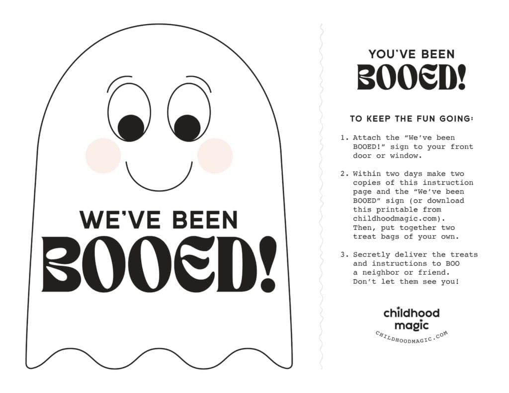 You Ve Been Booed Free Printable Pdf