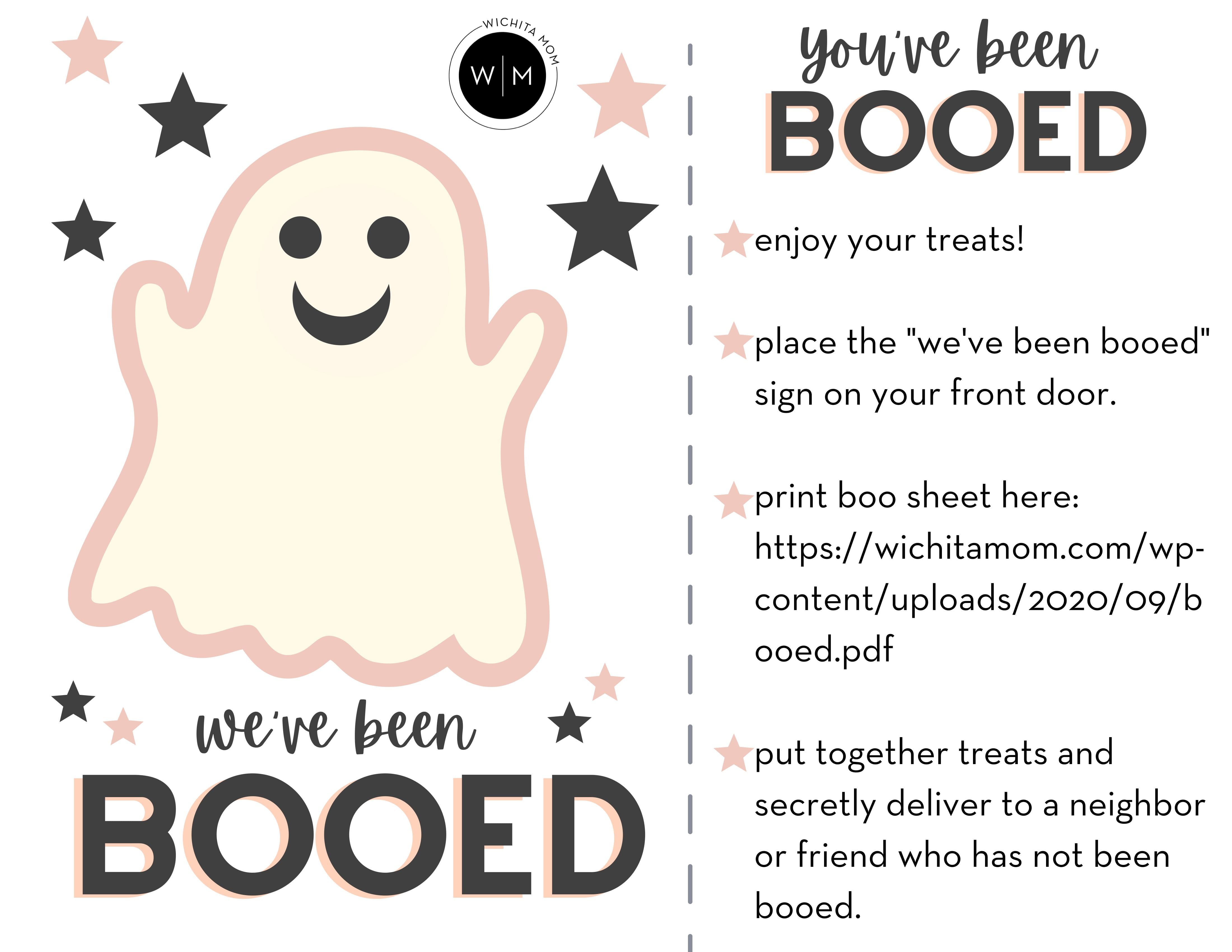 Youve Been Booed Printable Signs