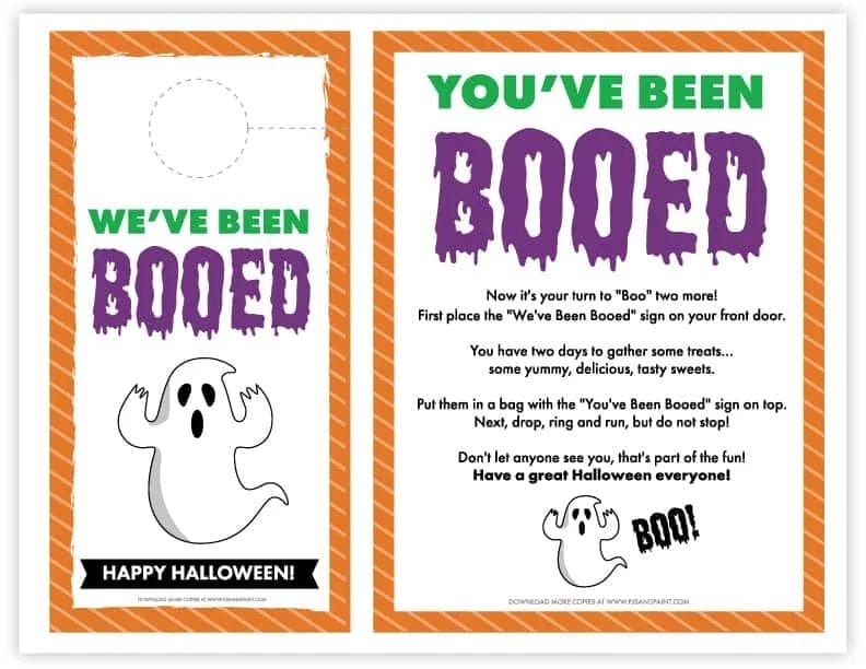 Youve Been Booed Printable Pdf Free