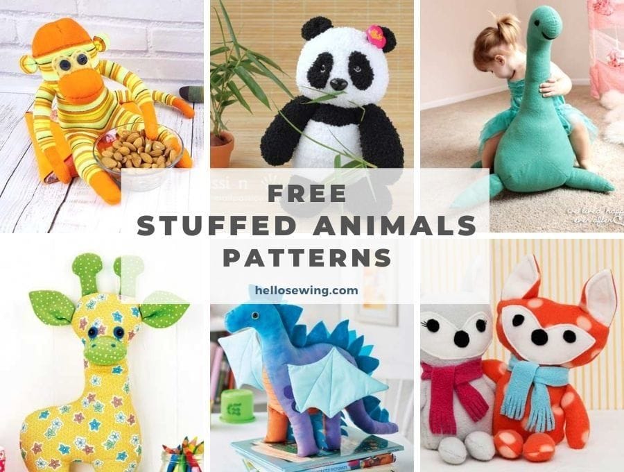 10 Easy Stuffed Animal Patterns To Print Now