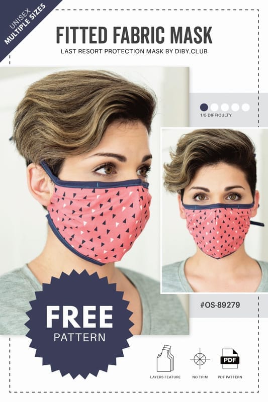 10 Free Printable Face Mask Sewing Patterns You Can Use