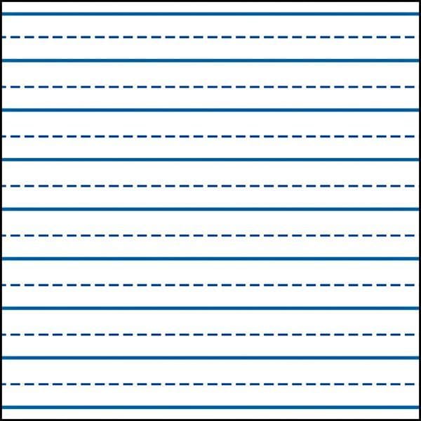 10 Free Printable Lined Papers For Kindergarten