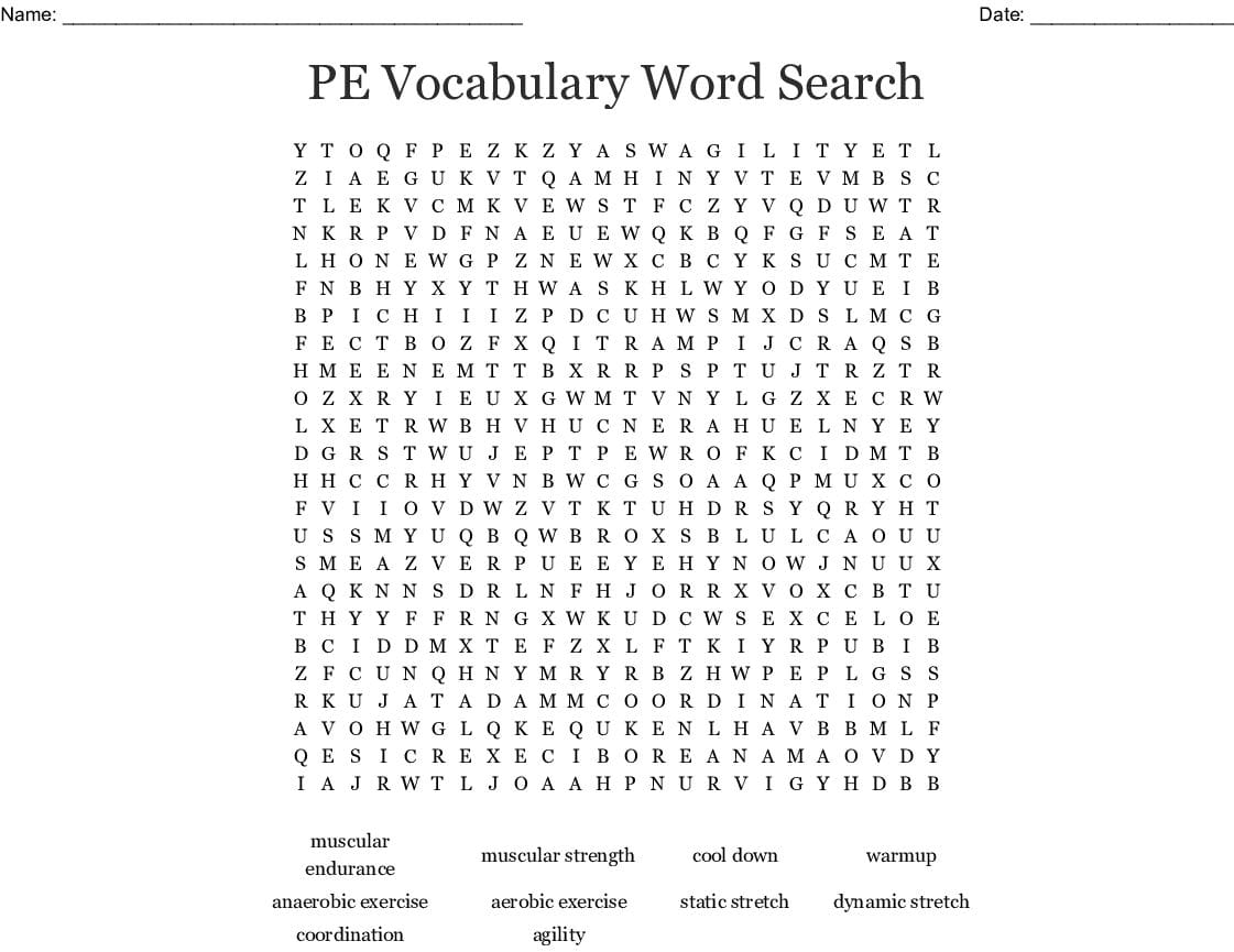 10 Free Printable Word Searches For Ks3 Students