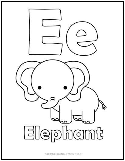 20 Free Letter E Printables For Kids