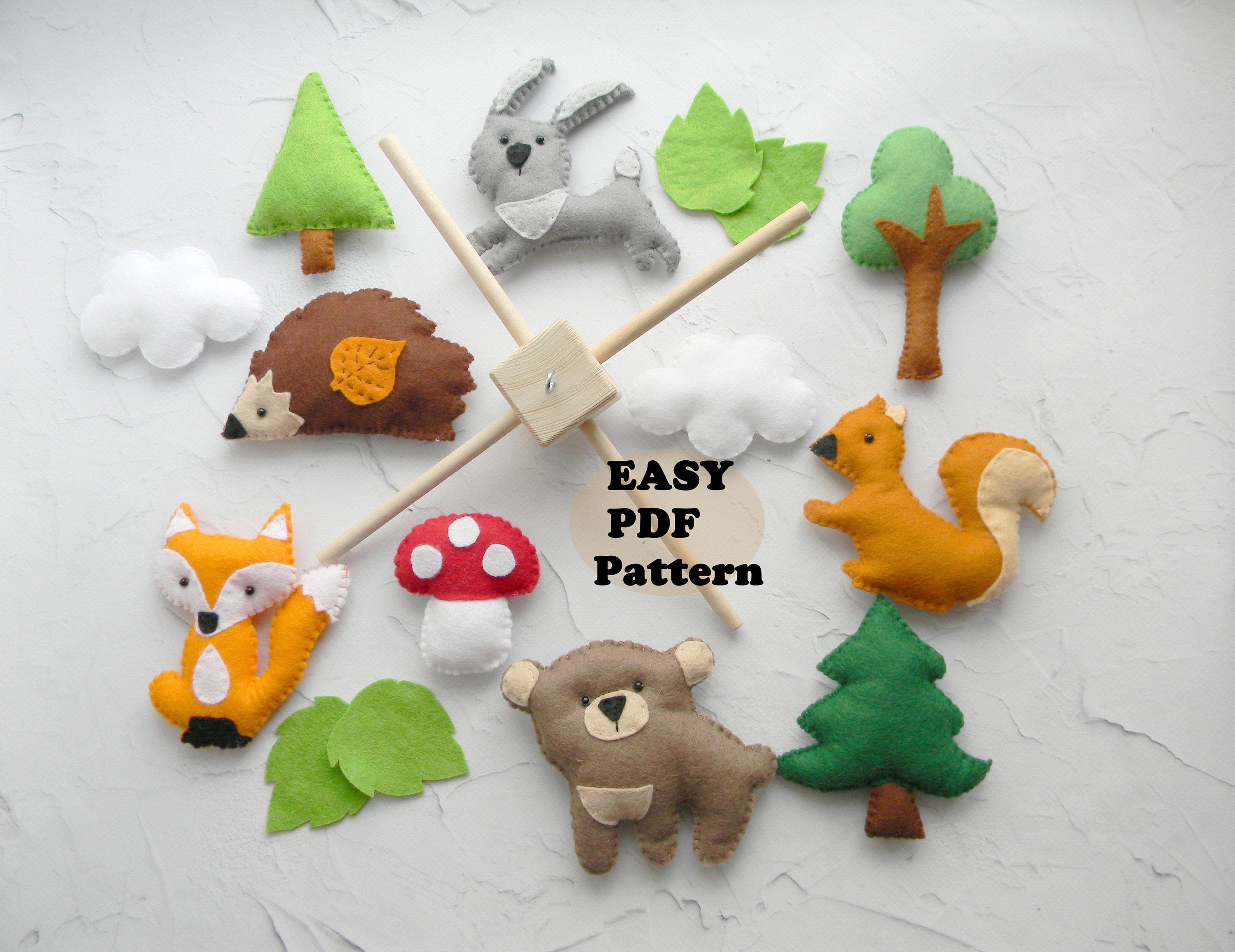 5 Cute Felt Woodland Animal Patterns To Print