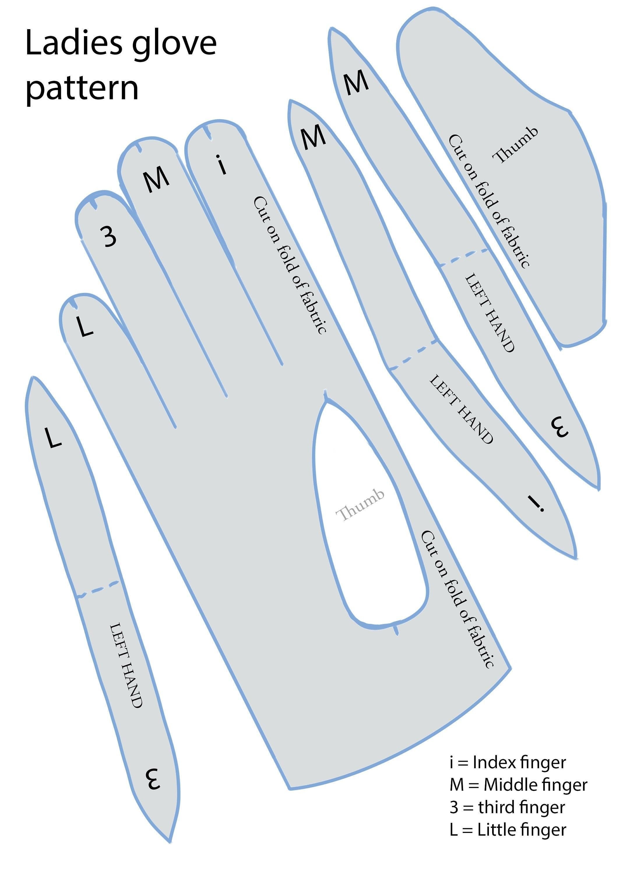 5 Free Printable Glove Patterns