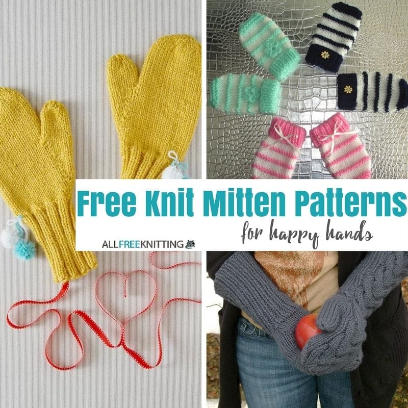 5 Free Printable Mitten Patterns For Beginners