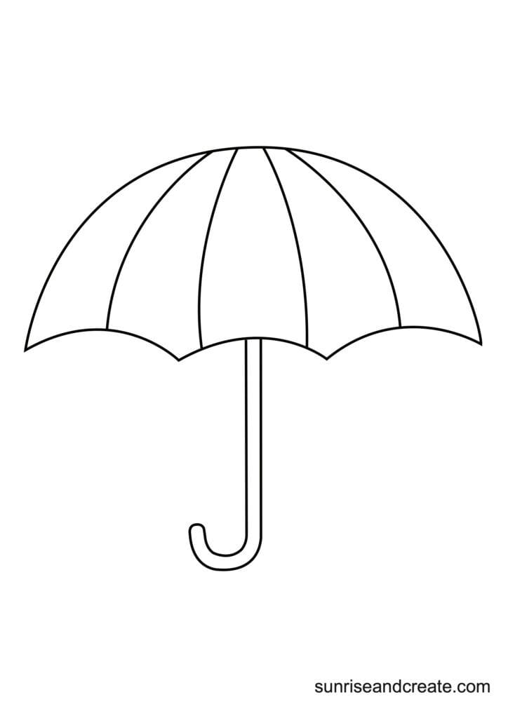 5 Free Umbrella Templates To Print At Home