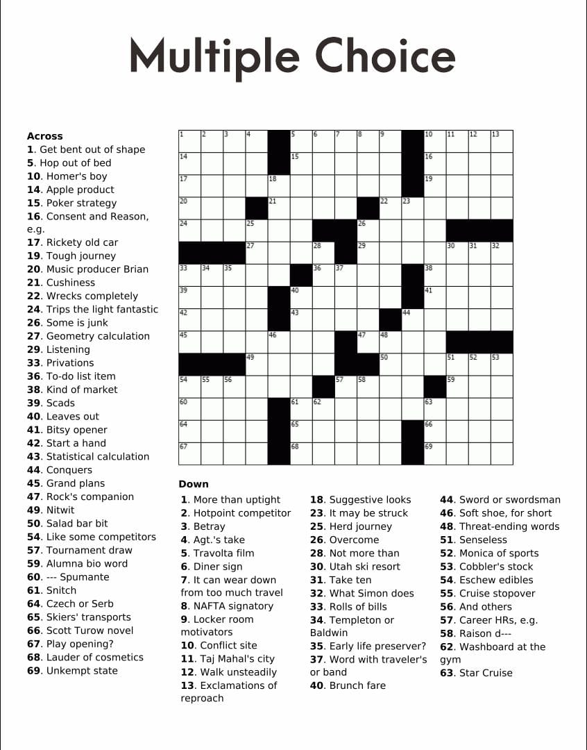 5 Ways To Create Free Online Crossword Puzzles Printable