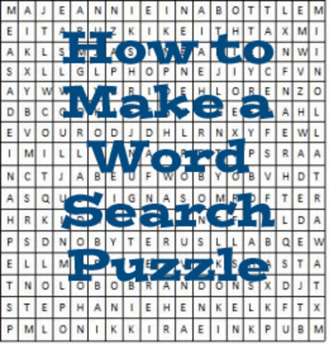 5 Ways To Create Your Own Printable Word Searches