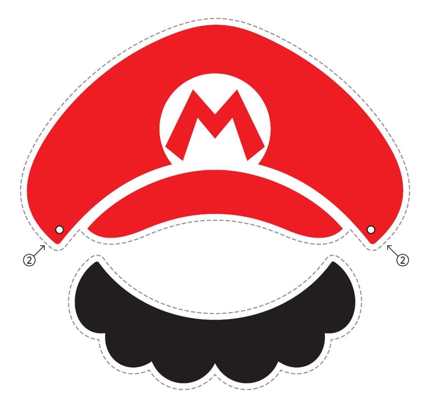 5 Ways To Make A Mario Hat With Free Printables