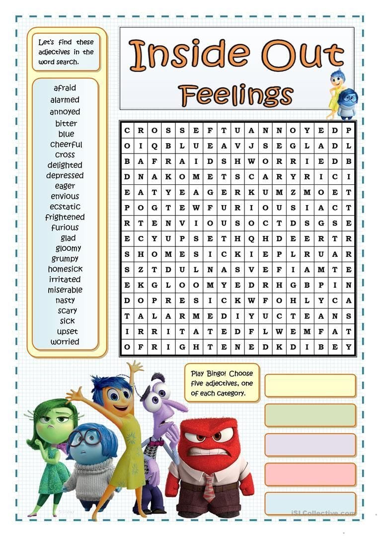 6 Emotional Word Searches To Print For Free