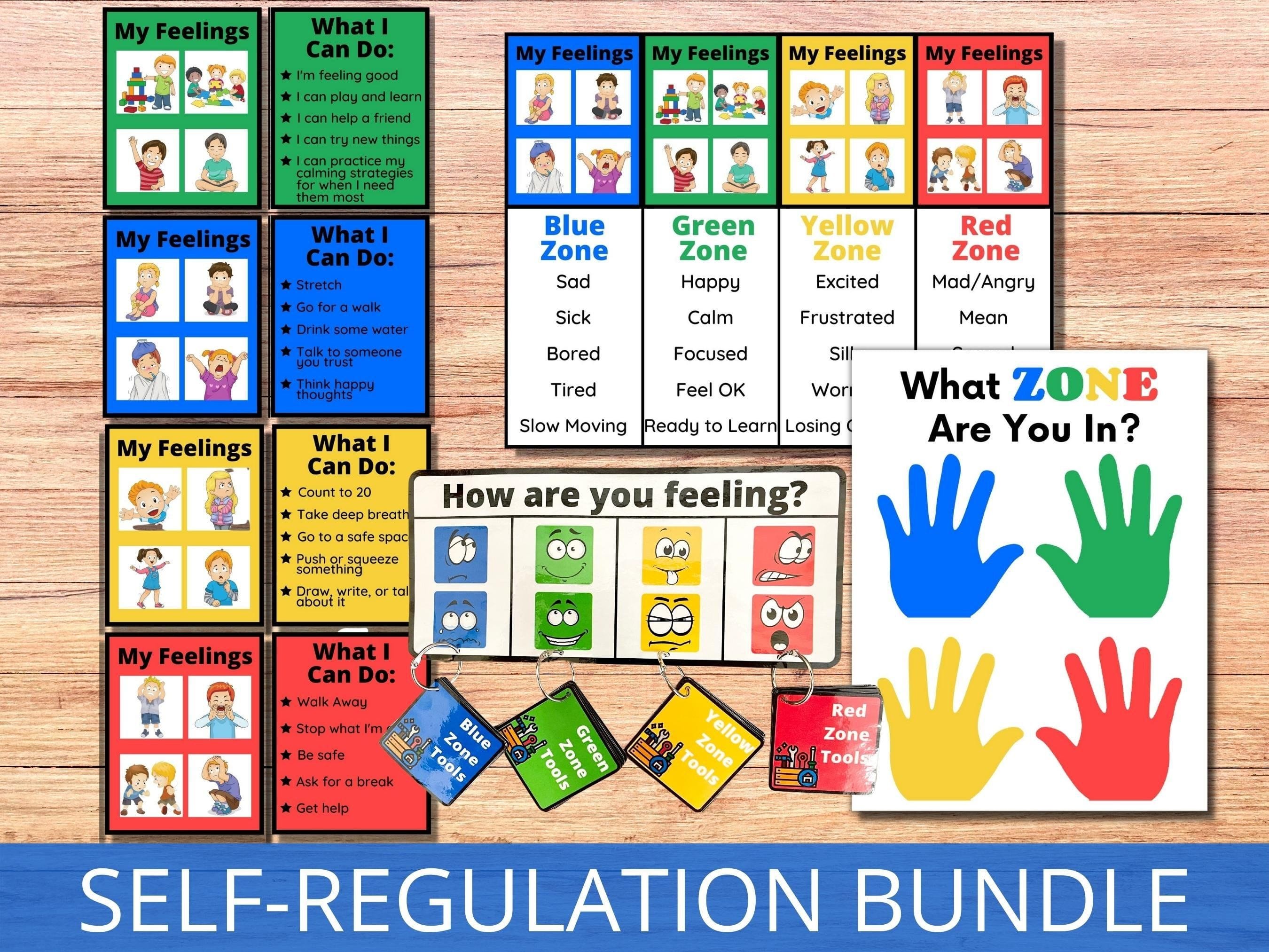 6 Free Zones Of Regulation Printables To Calm Kids