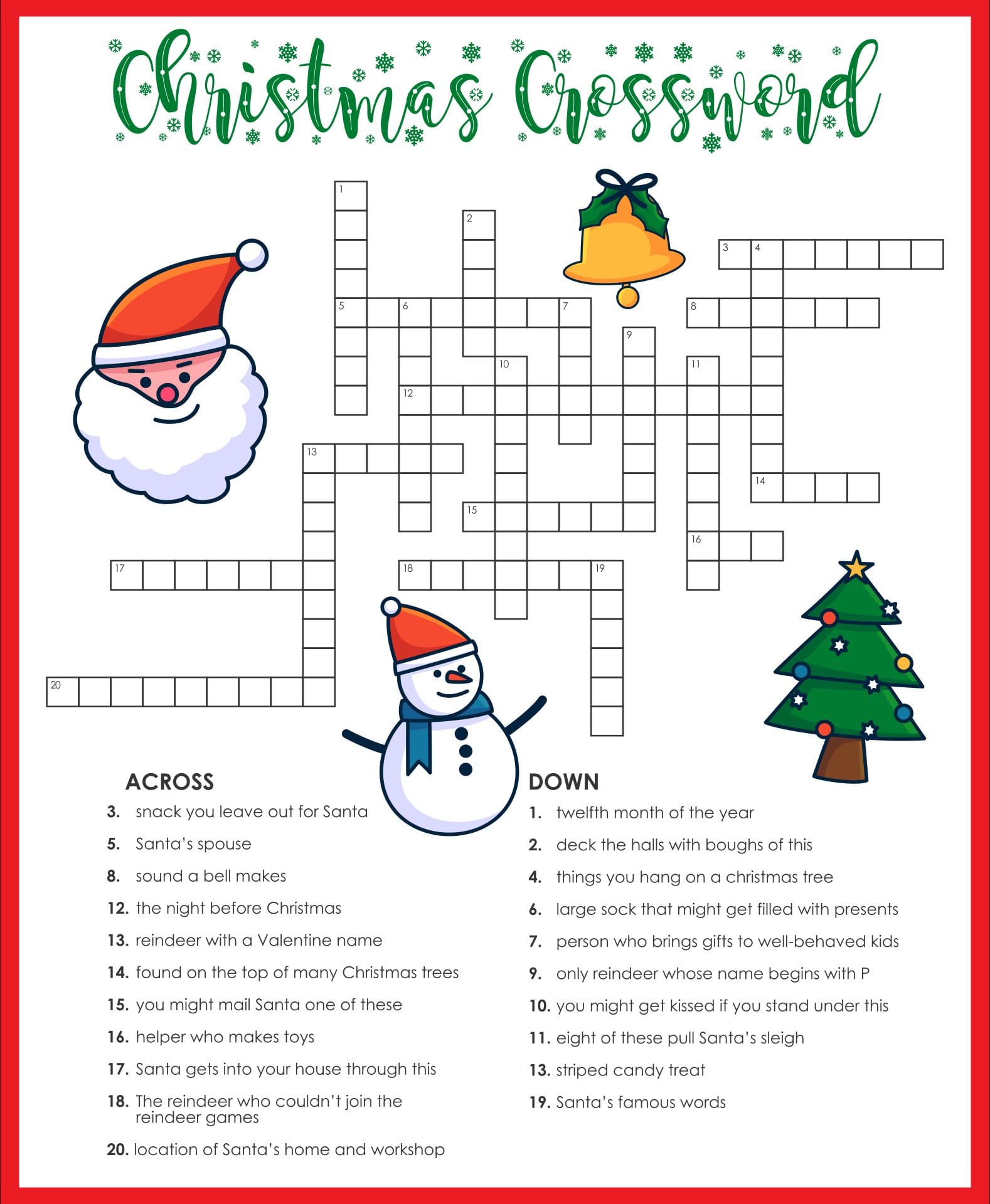 7 Free Christmas Puzzles To Tease Your Brain