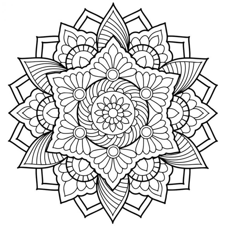 Abstract Coloring Pages