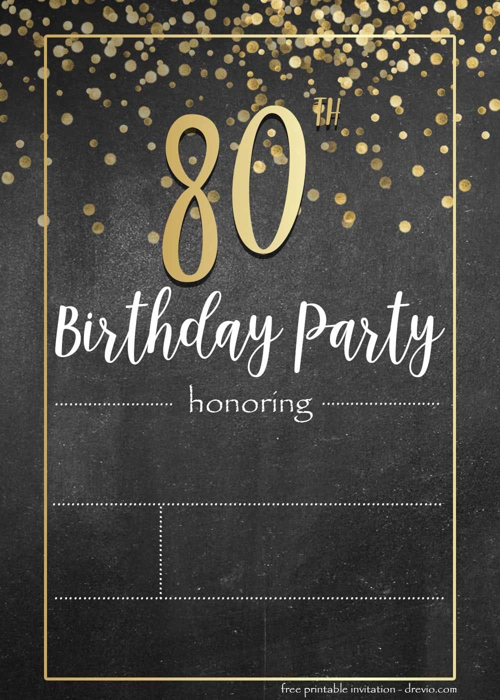 Adult Birthday Party Invitations