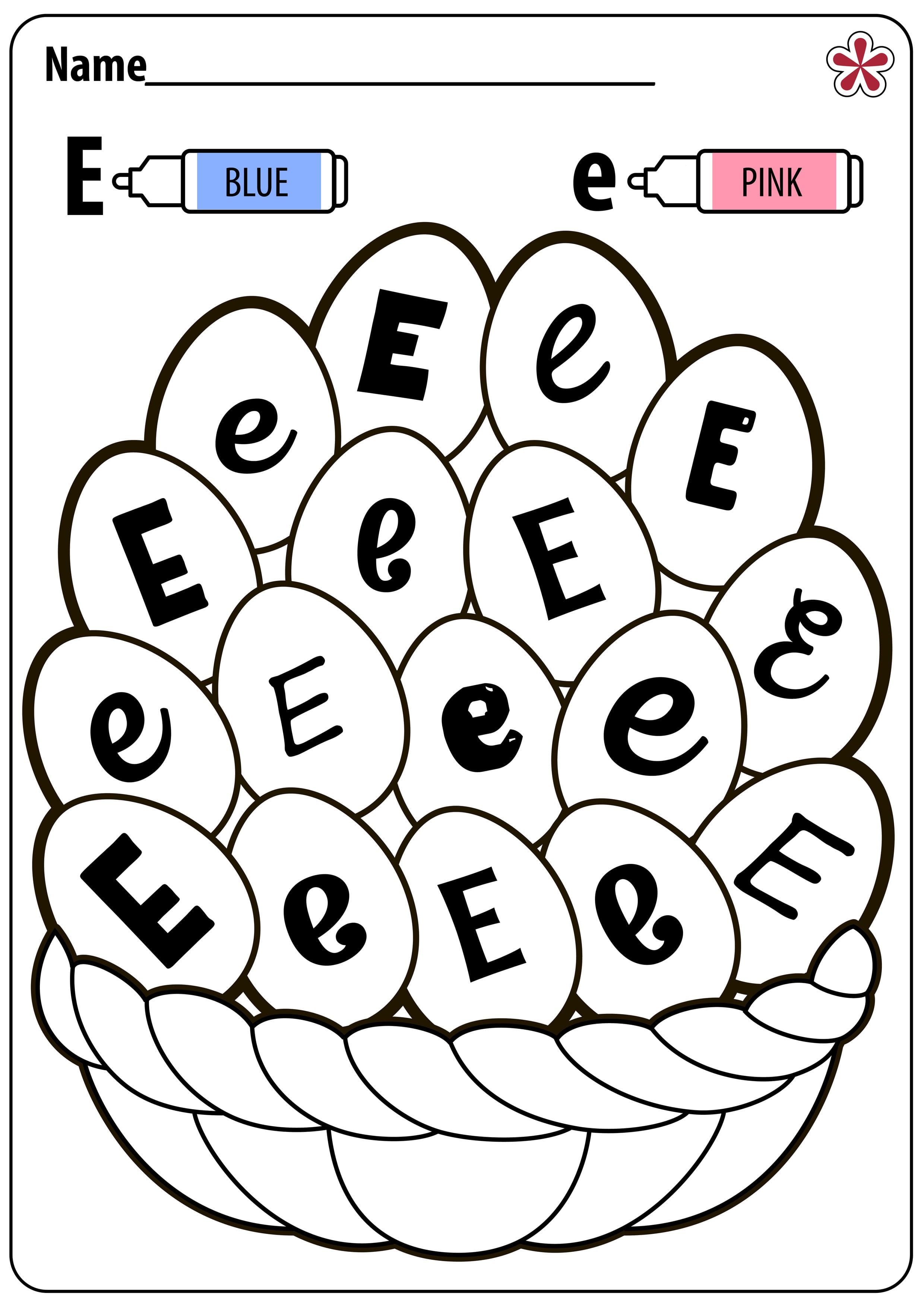 Alphabet Letter E Printables