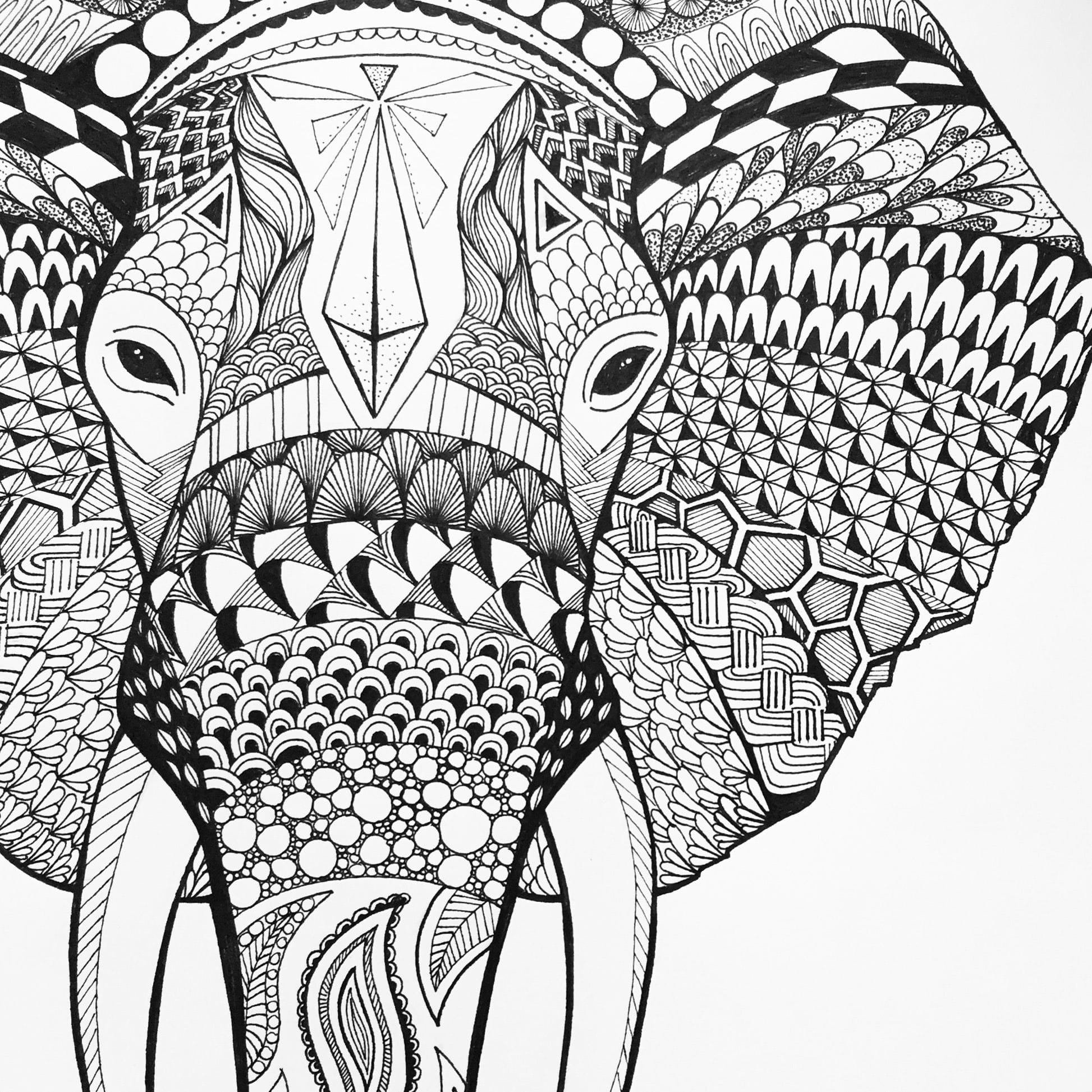 Animal Zentangle Pattern