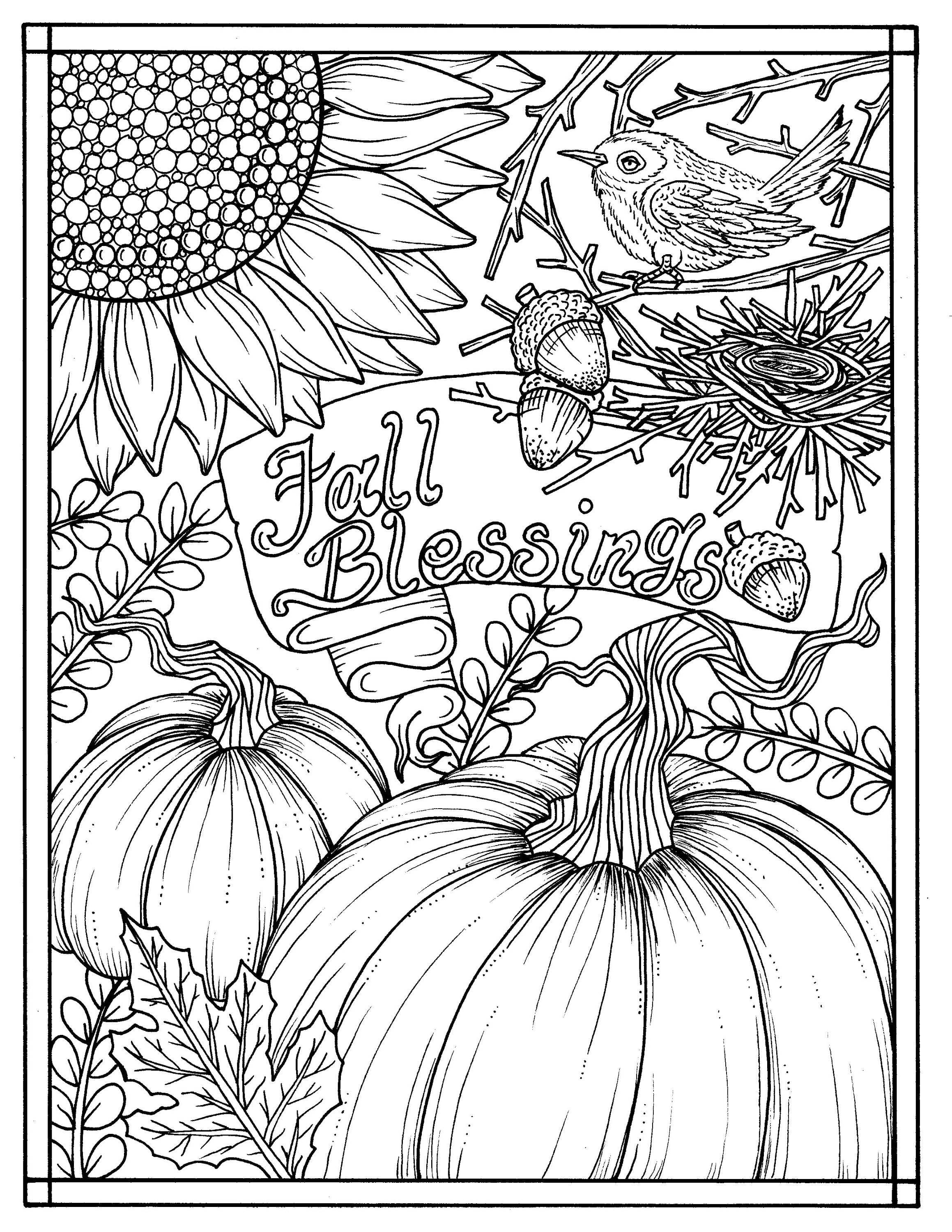 Autumn Coloring Book