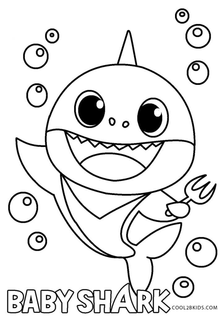 Baby Shark Coloring Pages