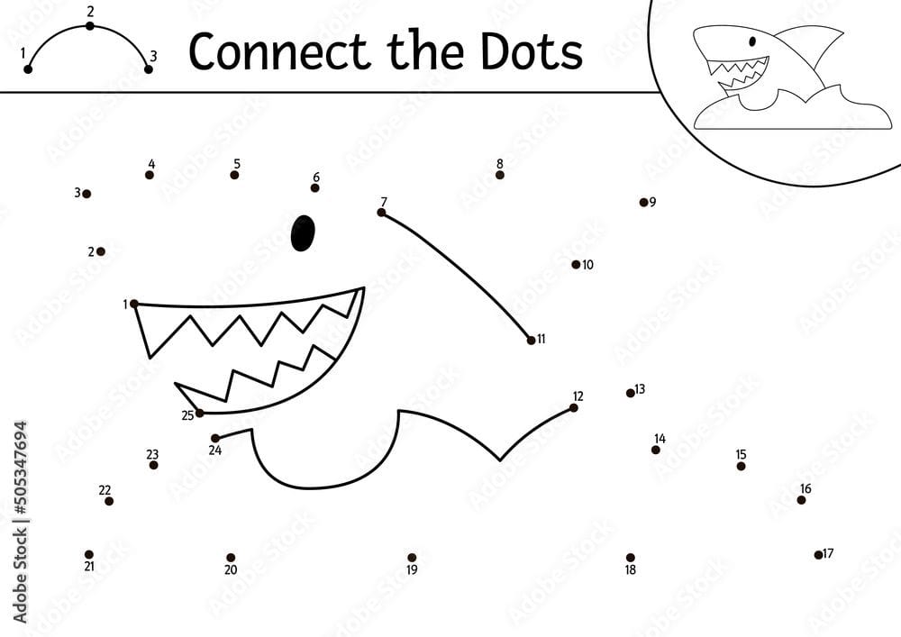 Baby Shark Connect the Dots