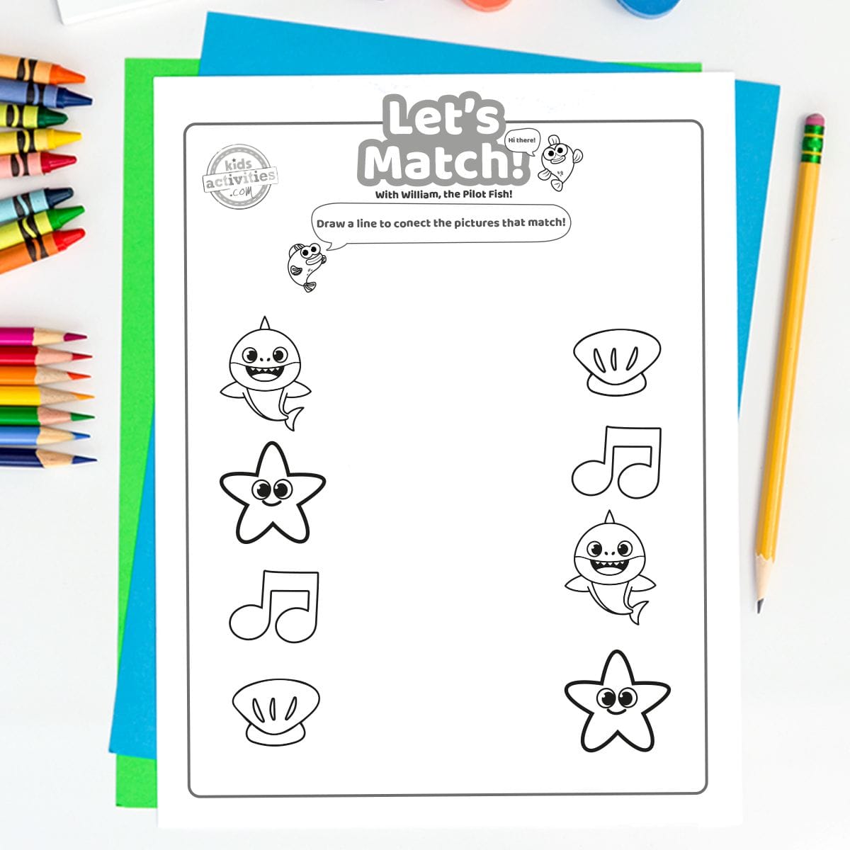 Baby Shark Matching Game