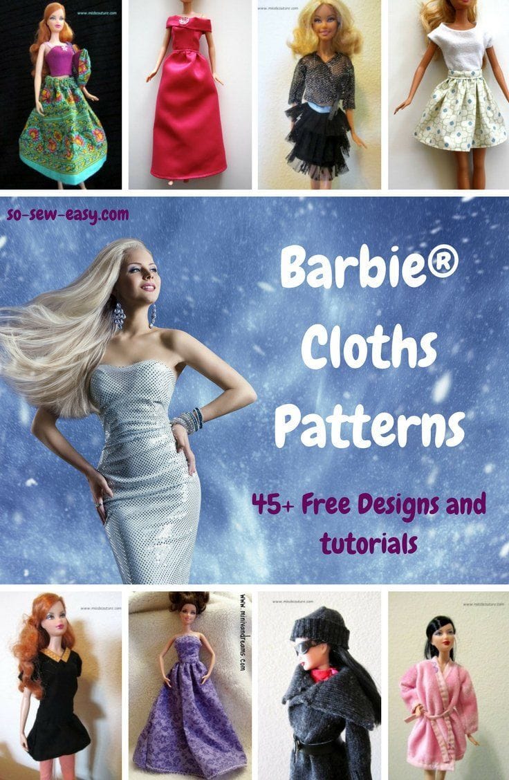 Types of Barbie Clothes Patterns