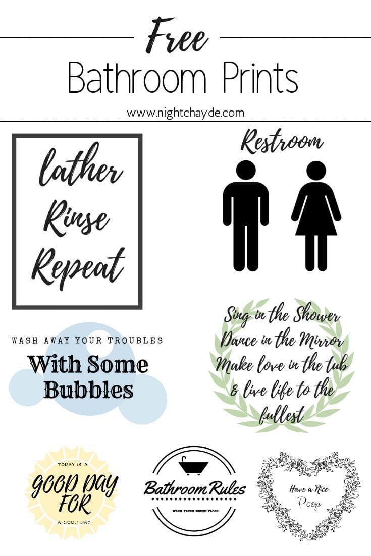 Bathroom Printables