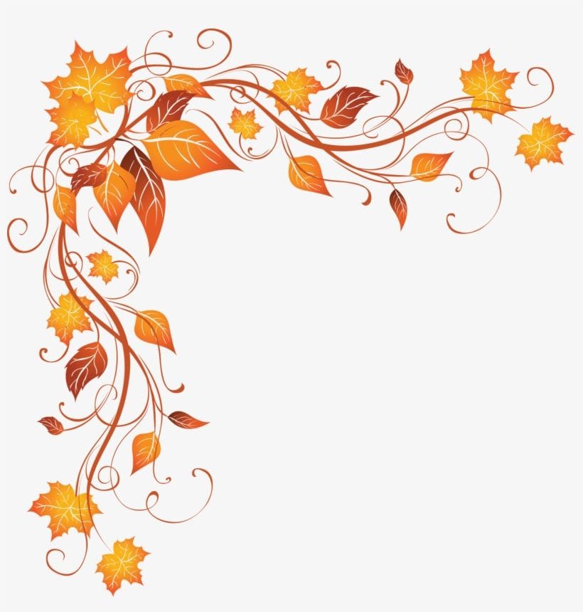 Beautiful fall border pattern