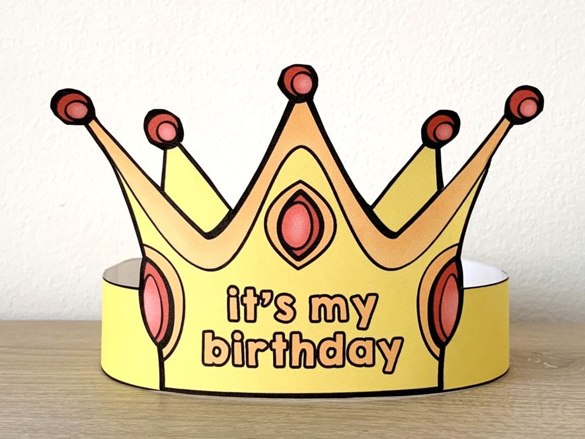 Birthday Crown Template