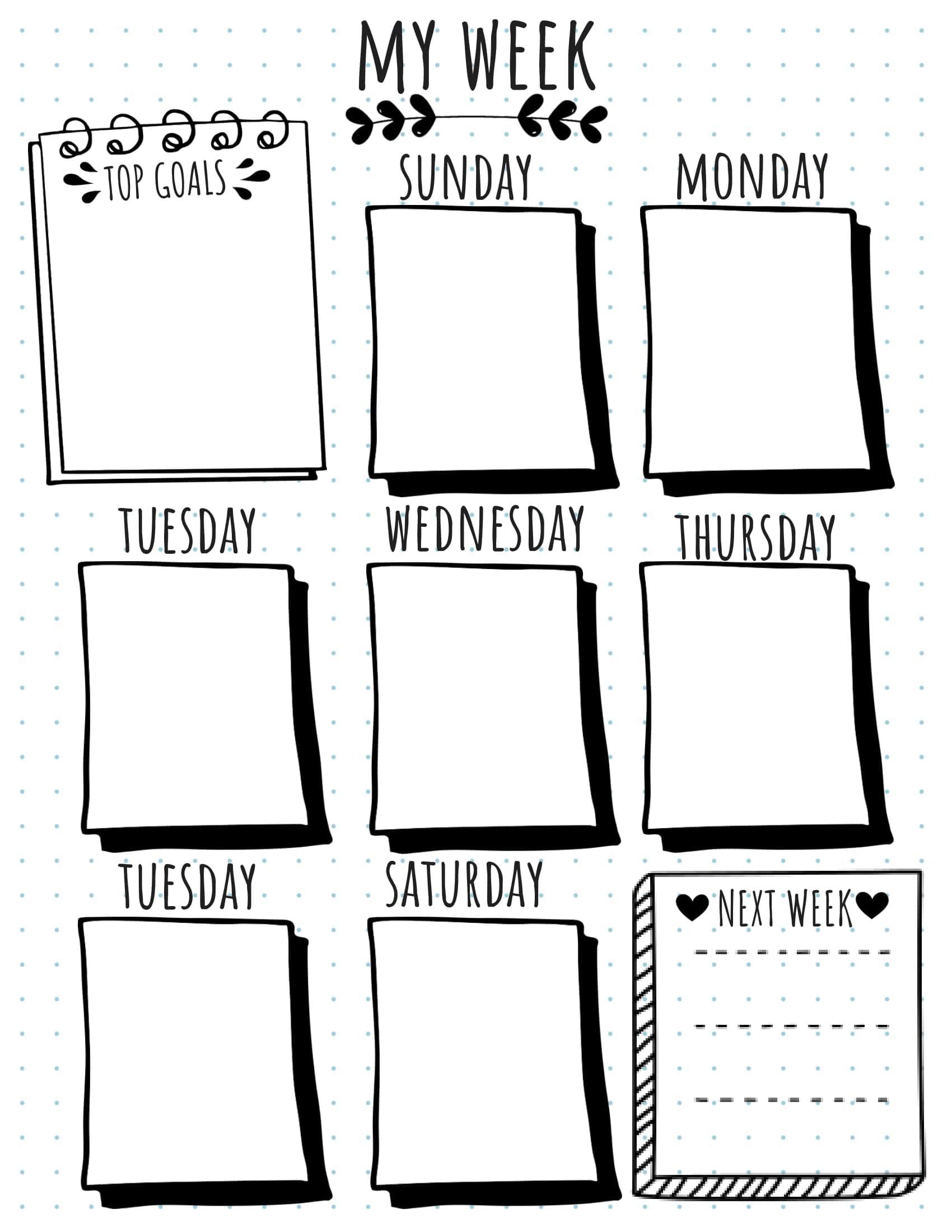 Bullet Journal Printables