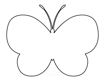 Butterfly Coloring Page Template