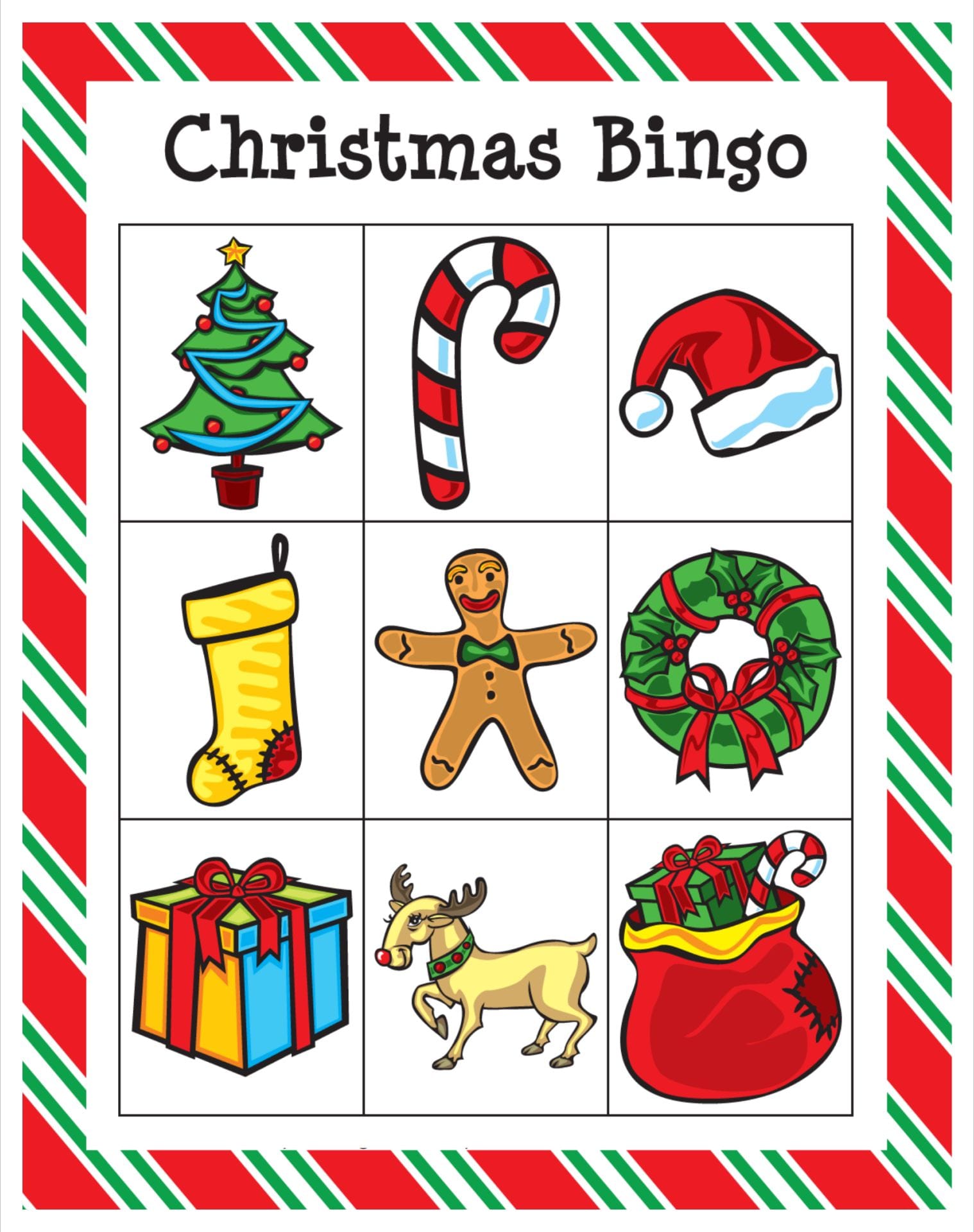 Christmas Bingo Cards For Holiday Fun