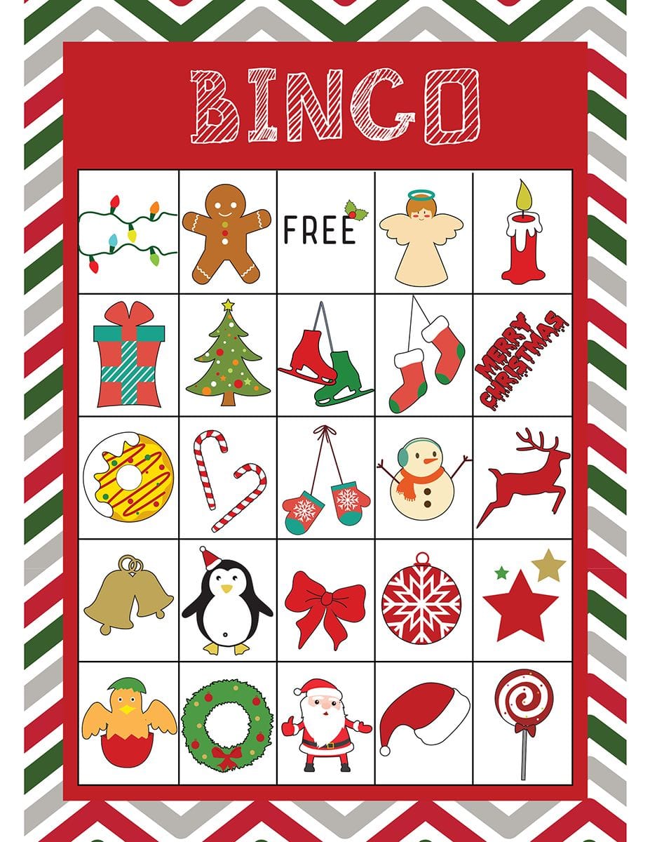 Christmas Bingo Template Printable Fun For All Ages