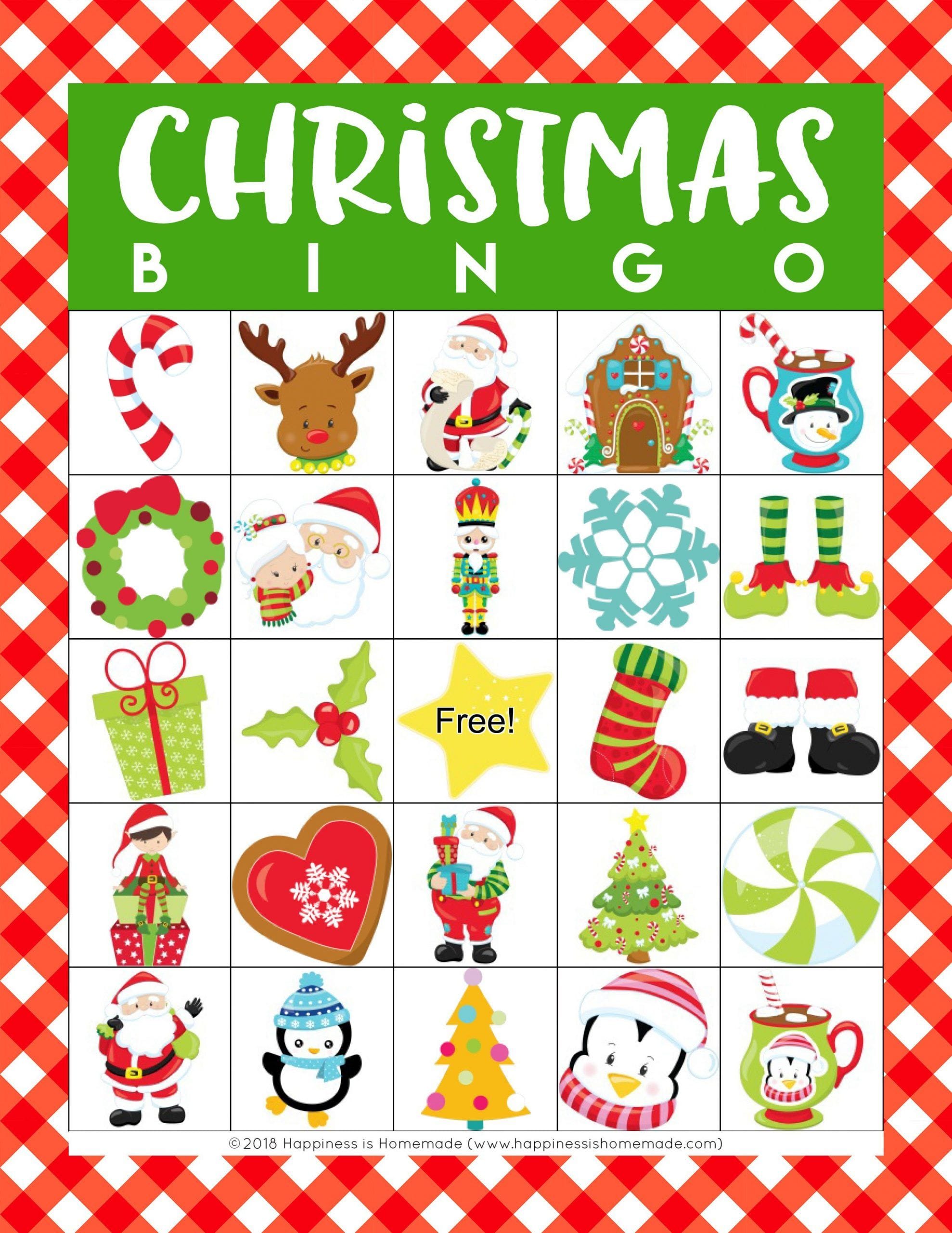 Christmas Bingo Template Printable Fun For All Ages