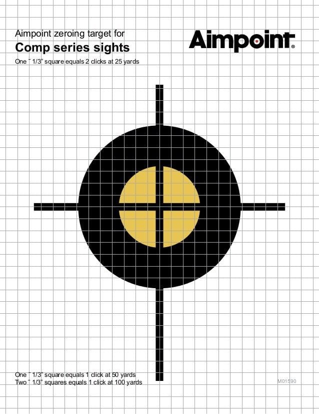 Competition 25-Yard Zero Target