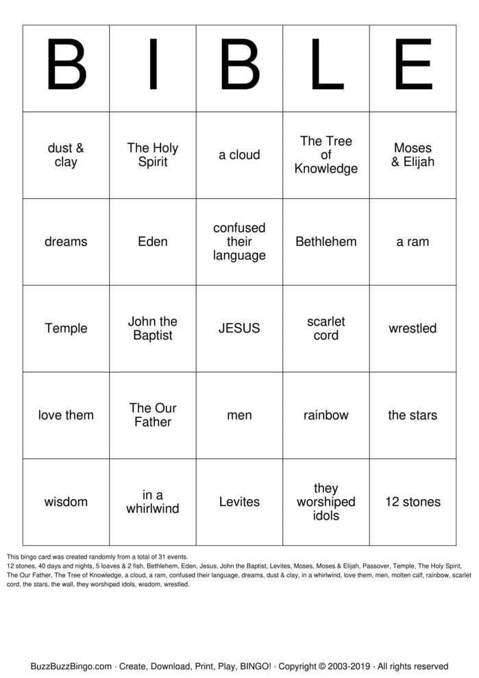 How to Create a Bible Bingo Game