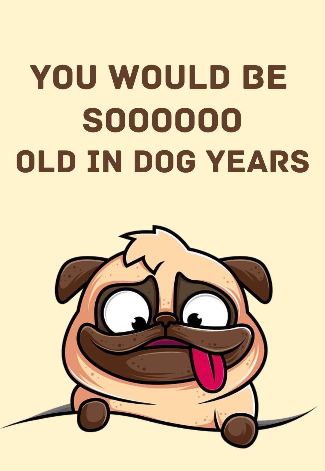 Create a Pug Birthday Card Printable