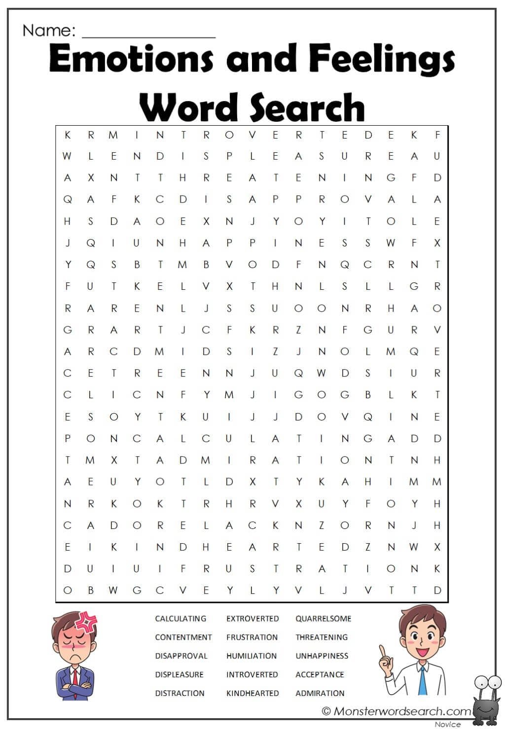 Creating Your Own Emotional Word Searches