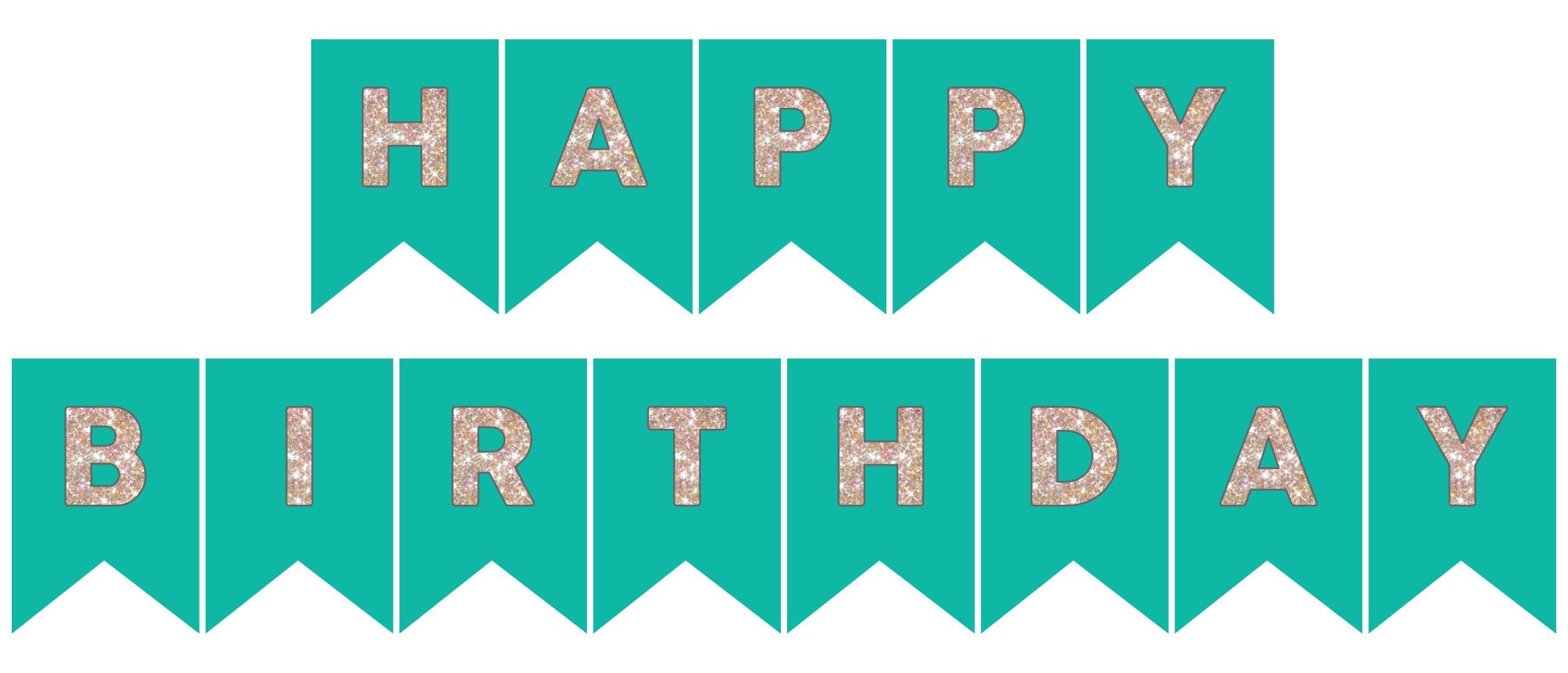 Creative Ideas for Free Printable Happy Birthday Banner Templates