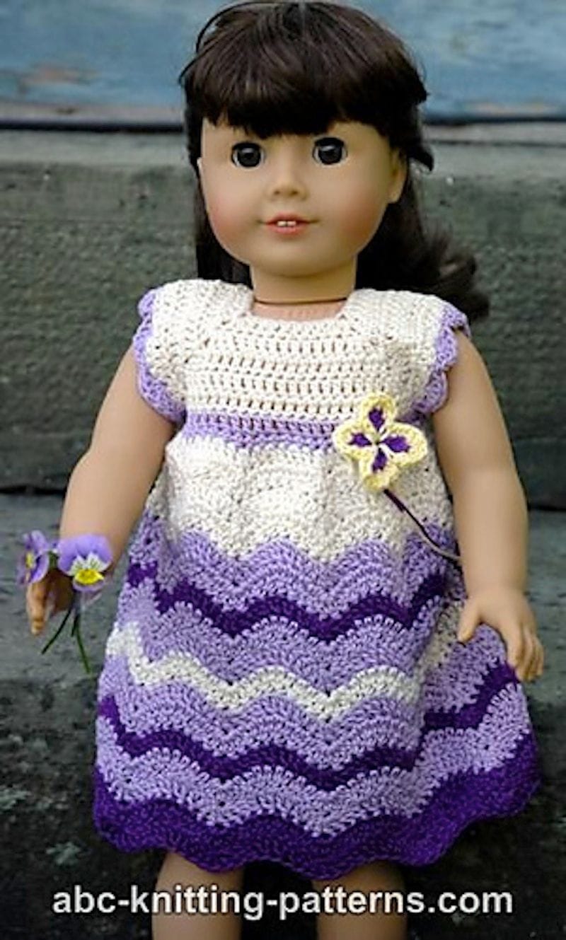 Crochet doll clothes patterns for 18-inch dolls