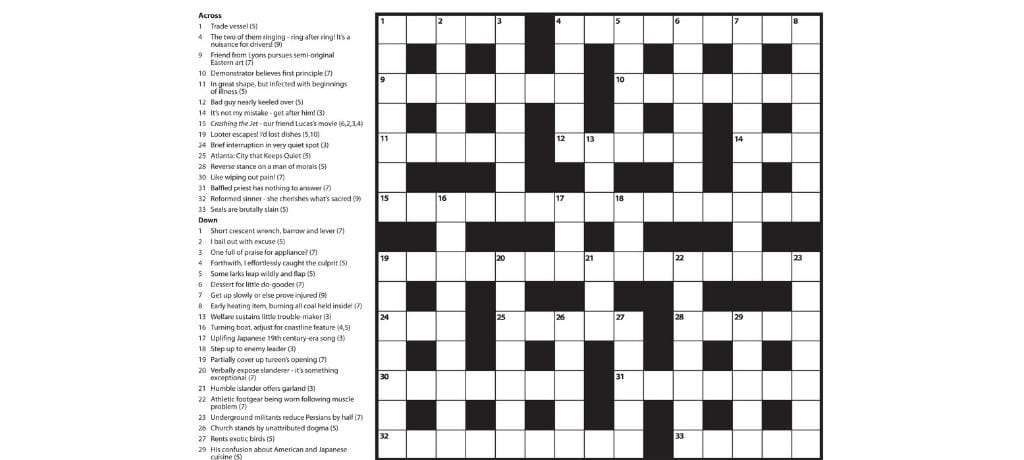 Types of Crossword Puzzles