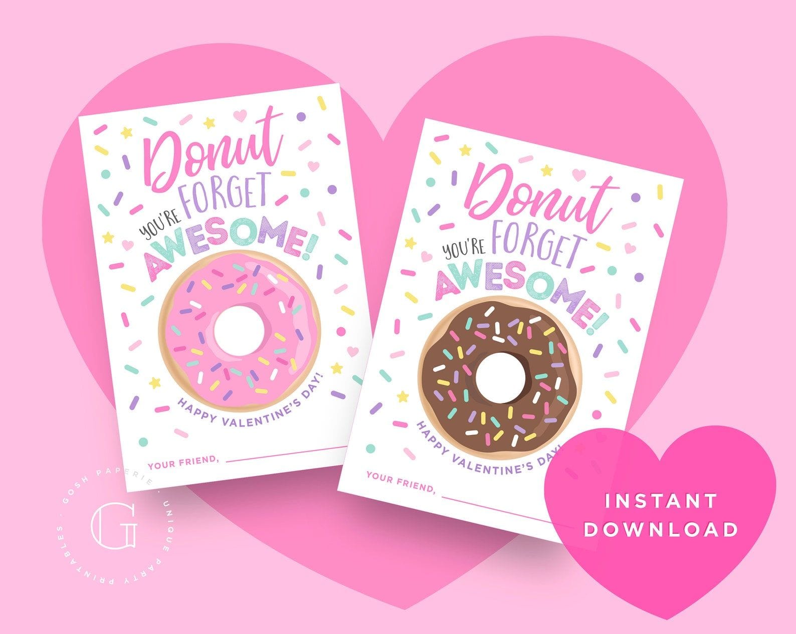 Customizable Donut Cards